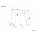 Стол обеденный SIGNAL MOSSO III дуб/дуб 80/75